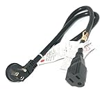 14 AWG 延長コード ホワイト/ブラック 6ft ブラック