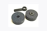 外径50mm　穴径10mm　砥石　2個一組　特価品 (黒　ブラック　炭化ケイ素系)