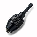 Yakamoz 0.3-6.5mm Keyless Drill Chuck Conversion Tool 1/4 inch Hex Shank Quick Change Adapter Conver