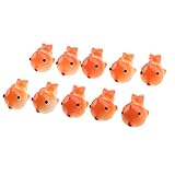 F Fityle マイクロ風景　金魚　ミニチュア　盆栽　工芸　庭　素晴らしい　全２色　約１０個入り　耐久性 - オレンジ