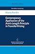 Contemporary Application of the Arm’s Length Principle in Transfer Pricing (WU – Tax Law and Policy Series Book 6) (English Edition)
