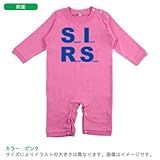 BabyChips インパクトロゴ(名入れ長袖ベビーロンパース) 80 ネイビー