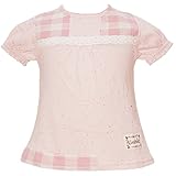 【本体綿100%】2016年 夏物 UZULAND ウズランド 天竺 先染ギンガム切替 カラーネップ 半袖Ｔシャツ ピンク◇95cm
