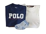 ラルフローレンの子供服　POLO　RALPHLAUREN　ベビー　出産お祝いセット（半袖）　男の子　８０ｃｍ　９ヶ月～１２ヶ月用 [並行輸入品]