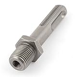 uxcell ドリルチャックアダプター　ドリルコレットアダプター　メタル　ダークグレー　10mm　19mm　65mm　38g　1個入り