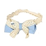 My Vision 【 かわいらしく演出 】 ベビー用ヘアーバンド　かわいいリボン柄　ブルー 記念日 SNS 写真 用に MV-P-RIBOBAND