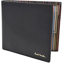 Amazon | [ポールスミス] 二つ折り 財布 メンズ 薄型 イタリア製  