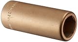 Ampco Safety Tools DW-3/4D22MM Socket, Deep Well, Non-Sparking, Non-Magnetic, Corrosion Resistant, 3