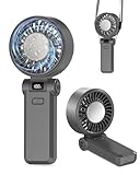 2025モデル 瞬間爆冷×広範囲強力送風 携帯扇風機 冷却プレート 静音 最大20時間連続稼働