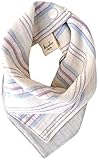kishu baby Organic Bandana Bib Reversible Violet Blue Stripe, Multicolor, One Size by Kishu Baby