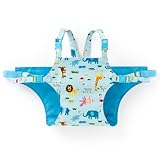 どこでもサポート赤ちゃん安心チェアベルト　サバンナ横断どうぶつ大行進（スケアー地・ライトブルー）　B2603500　日本製