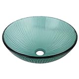 16.5 in. Round Vessel Sink in Clear [並行輸入品]