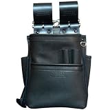 KNICKS（ニックス） 自在型チェーンタイプ総グローブ革2段腰袋 ブラック ※取寄品 KB-201SPDX