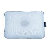 (ジオピロー) GIO PILLOW ベビー ピロー ベビー枕 S M サイズ 3D エアメッシュ 機能性ピロー 赤ちゃん ベビー寝具 子供 キッズ (M, ブルー)