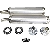 ステンレス トランペットマフラー サイレンサー　2本 Amazon | 2 ストローク 2st チャンバー マフラー サイレンサー