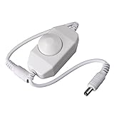 ゴシレ [Gosear] ミニ DC 12 v ~ 24 v 6a led ストリップ調光コントローラ 5050 3528 シングルカラー led ライトストリップ―（白い）