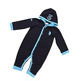 [ユーエスポロ] U.S. POLO ASSN. (BABY) ベビー服 長袖ボディースーツ (フード付き) USP63490BL Mサイズ