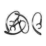 A-CRAFT 4個セット Bluetoooth イヤホン用 イヤーフック 2組セット 左右兼用 (黒8mm)