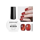 JODSONE マグネットネイル 10ml マグネット スティック ジェルネイル ダークレッド キャッツアイ ネイルアート クリアジェル UV/LED対応