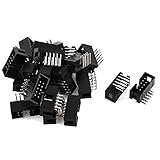DealMux 22pcsの2x5ピンライトアングルボックスヘッダコネクタIDC男性ソケット2.54ミリメートル