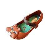 Hzjundasi 子供たち ベビー ガールズ ボーイズ アンチスリップ リス 柔らかい ゼリー カジュアル 靴 幼児 ビーチ サンダル 雨 ブーツ