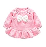 MARIAH(マリア)ベビー服 子供服 ワンピース ドレス 長袖 ベーシック　女の子 　ピンク　120cm