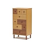 ツートン色がお洒落なチェストシリーズ mable Sサイズ リビング 寝室 書斎などに(ナチュラル)