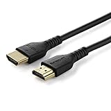 StarTech.com HDMI 2.0ケーブル／1.5m／4K60Hz／プレミアム認証／高耐久 アラミド繊維使用／HDR10／イーサネット対応／オス - オス／ブラック／UHD Ultra HDモニター ディスプレイ コード RHDMM150CMP