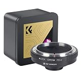 K&F CONCEPT マウントアダプター 無限遠実現 FD-C Canon対応 FDレンズ-Cマウントカメラ装着用 レンズアダプターメーカー直営店