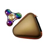 mchoiceギフトfor Fidget Handスピナー三角形指おもちゃフォーカスADHD自閉症バッグボックスCarry Caseパケット カラー: ゴールド
