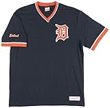 デトロイトタイガースMLBメンズOvertime WinヴィンテージVネックTシャツ S