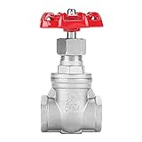Akozon グローブバルブ DN20ステンレス鋼ゲートバルブ BSPP G3 / 4 ロータリー水門 水と油用
