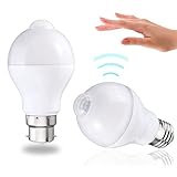 ILS - E27 B22 12W SMD5730 24LEDs Infrared Motion Sensor + Light Control Induction Light Bulb AC85-26