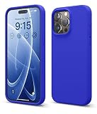 【elago】 iPhone15ProMax 対応 ケース 耐衝撃 傷 指紋 防止 シリコン スマホケース スリム 衝撃吸収 サラサラ 手触り シリコンケース [ Apple iPhone15 ProMax アイフォン15 プロマックス 対応 携帯ケース ] iPhone15ProMaxケース SILICONE CASE コバルトブルー