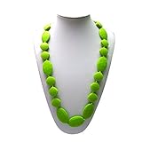 Lil' Jumbl Baby Teething Necklace | Organic Food Grade Silicone | BPA-Free (Green) [並行輸入品]