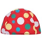 スイムキャップ ベビー キッズ ストレッチ 水泳帽 スイミングキャップ 水泳キャップ レッド M
