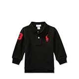 ポロ ラルフローレン ビッグポニー・長袖ポロシャツ[ブラック](男の子12～24か月用)24Mサイズ [並行輸入品]