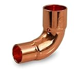 Everflow Supplies CCRN0340 3/8" x 1/4" Nominal Size 90 Degree Short Radius Reducing Elbow with Coppe