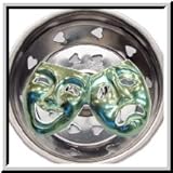 ピューターキッチンStrainer Comedy & Tragedy Mask