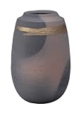 ヤマ庄陶器 信楽焼 金線黒土(胴丸) Sk4-2