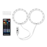 PEPPER JOBS PS5用LEDライト リングライト RGB LED照明ストリップ PS5本体内蔵 雰囲気作り取付簡単 USB給電 PS5通常版とデジタル版が互換性