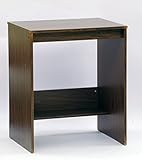 ハイタイプデスク (ダークブラウン) 【棚収納あり/約幅60×奥行48×高さ72cm】