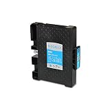 【pomme】 GC41CH シアン 顔料 単品 增量 リコー対応 互換インク 残量表示機能付 ISO14001/ISO9001認証工場 (GC41 GC41H)