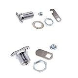 Dolity カムロック　キャビネット　デスク　引き出し　ハンドル　キーレス　親指　ターンロック　2個