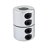 uxcell モーターシャフトジョイント ヘリカルビームカプラー カップリング シャフト使用量14mm-14mm
