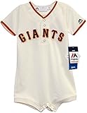 San Francisco GiantsホームアイボリークールベースInfant Romper