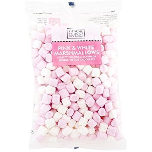 Amazon.co.jp: Marks & Spencer Mini Pink & White Marshmallows 125g