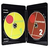 ブルーレイケース 見開き 2枚収納 グロスブラック 3個 13mm厚 ロゴ有 オーバルマルチメディア(OvalMultimedia)