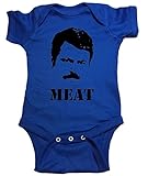 Parks and Recreation Baby One Piece " ron Swanson肉"ボディスーツ カラー: ブルー