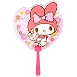 サンリオ マイメロディ　ダイカットボールうちわ（お花）伏見上野旭昇堂